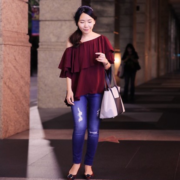 MLM Label Maison off shoulder top XS - Picture 2 of 16